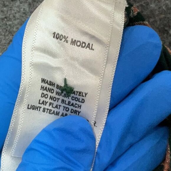 EMERSON FRY Bishop Sleeves Wrap Midi Dress  100% Rayon Dark Green Cheetah M - Picture 6 of 9